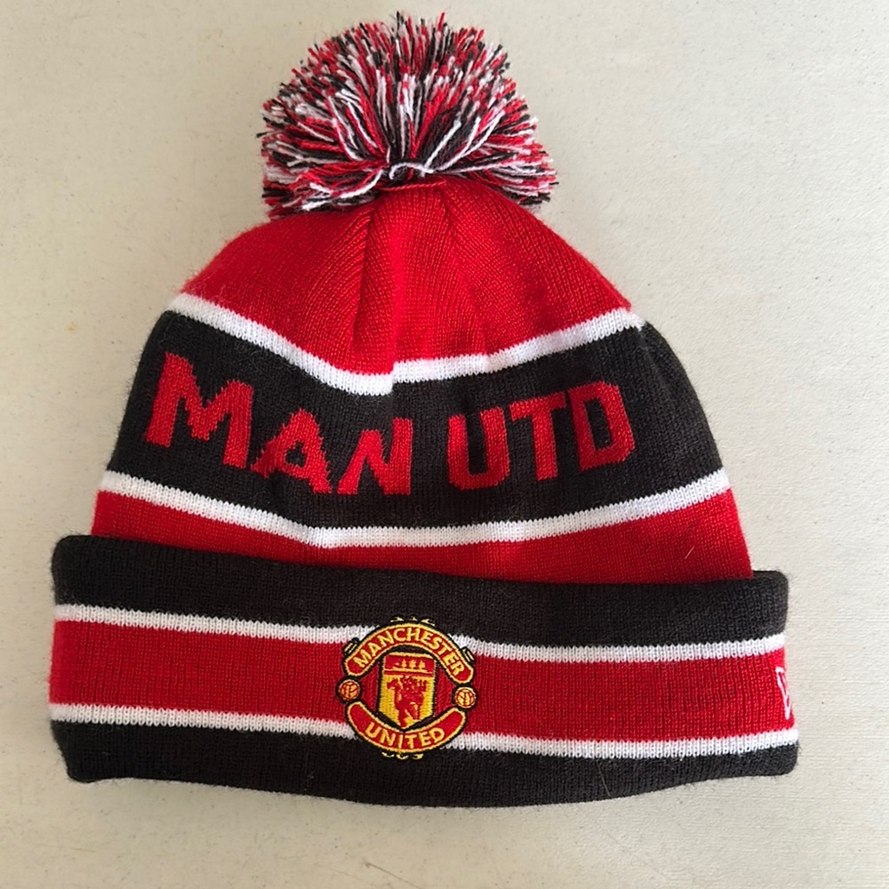 Manchester United Red and Black Beanie